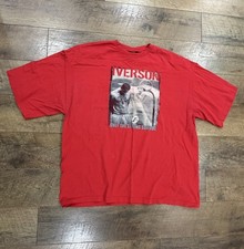 Vintage Y2k Allen Iverson X Reebok Graphic Tee XXL Red Philadelphia 76ers