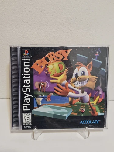 Bubsy 3D (Sony PlayStation 1, 1997) Bubsy 3d Playstation 1 Ps1 Cib Tested