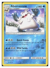 Abomasnow Reverse Holo Rare SM - Unified Minds 42/236 NM M033