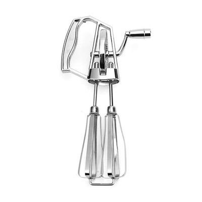 Manueller Eierschläger Handkurbel - Edelstahl Schneebesen, ergonomischer ABS-Griff, 9988