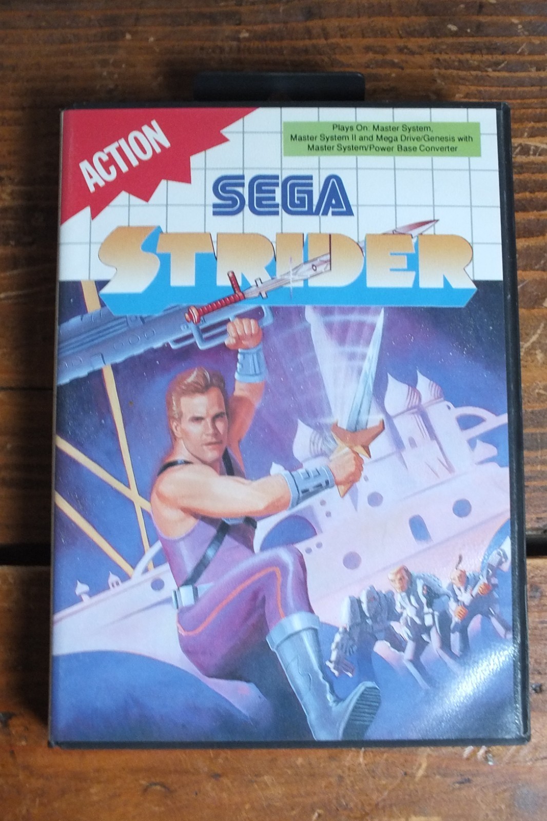 Ancien Jeu SEGA MASTER SYSTEM --  STRIDER -- PAL  CIB -- 1989