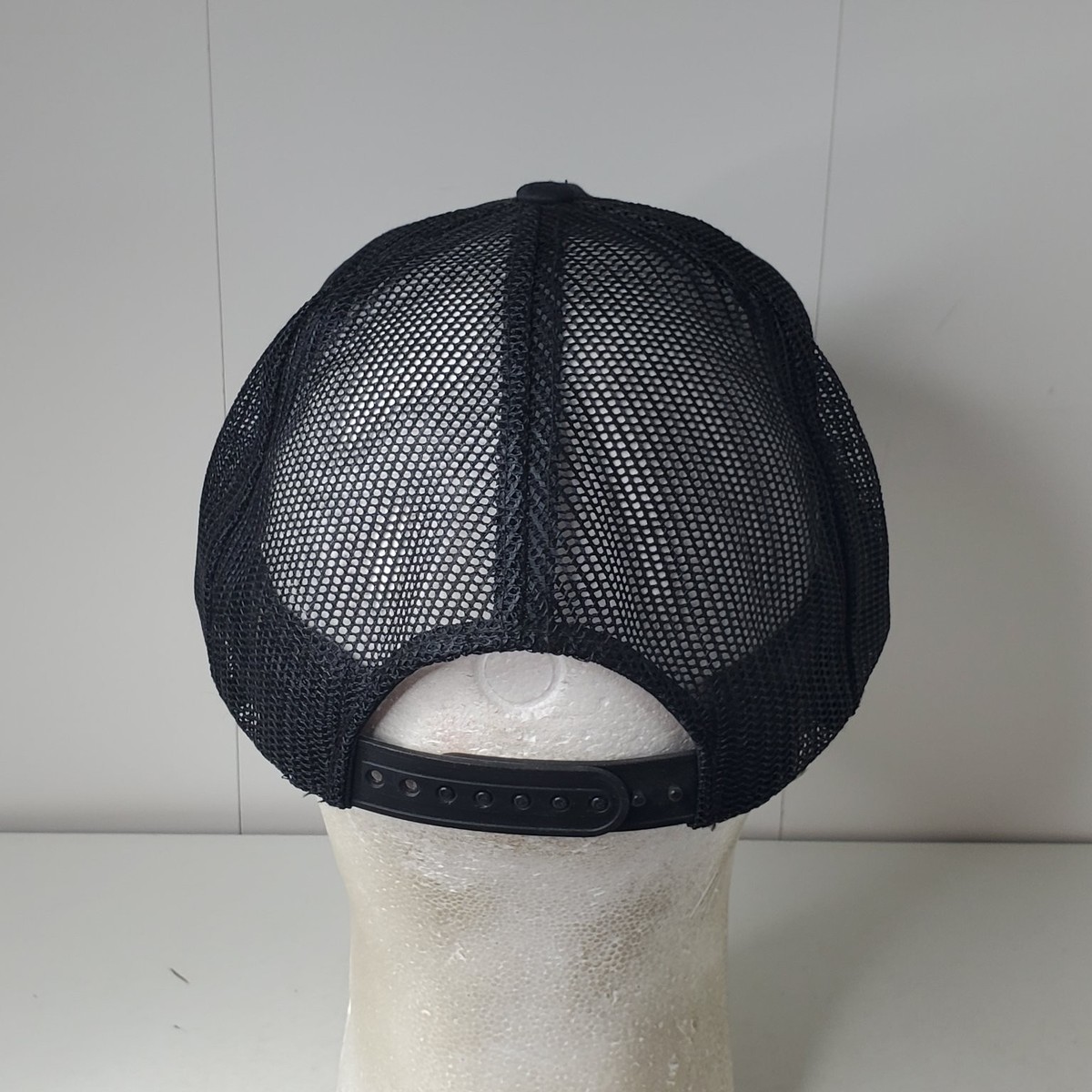 Loctite Hat Men's Black Mesh Back Adjustable Snapback Logo Trucker Cap Rope View 5