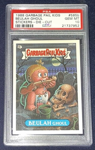 Spazzatura secchio bambini 15a serie #584a Beulah Ghoul PSA 10 GEM MINT Os15 fustellato - Foto 1 di 2