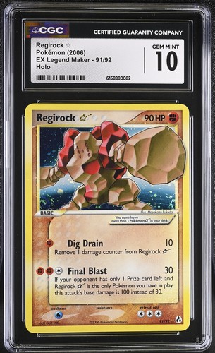 Regirock ★ graded CGC 10 for sale on eBay
