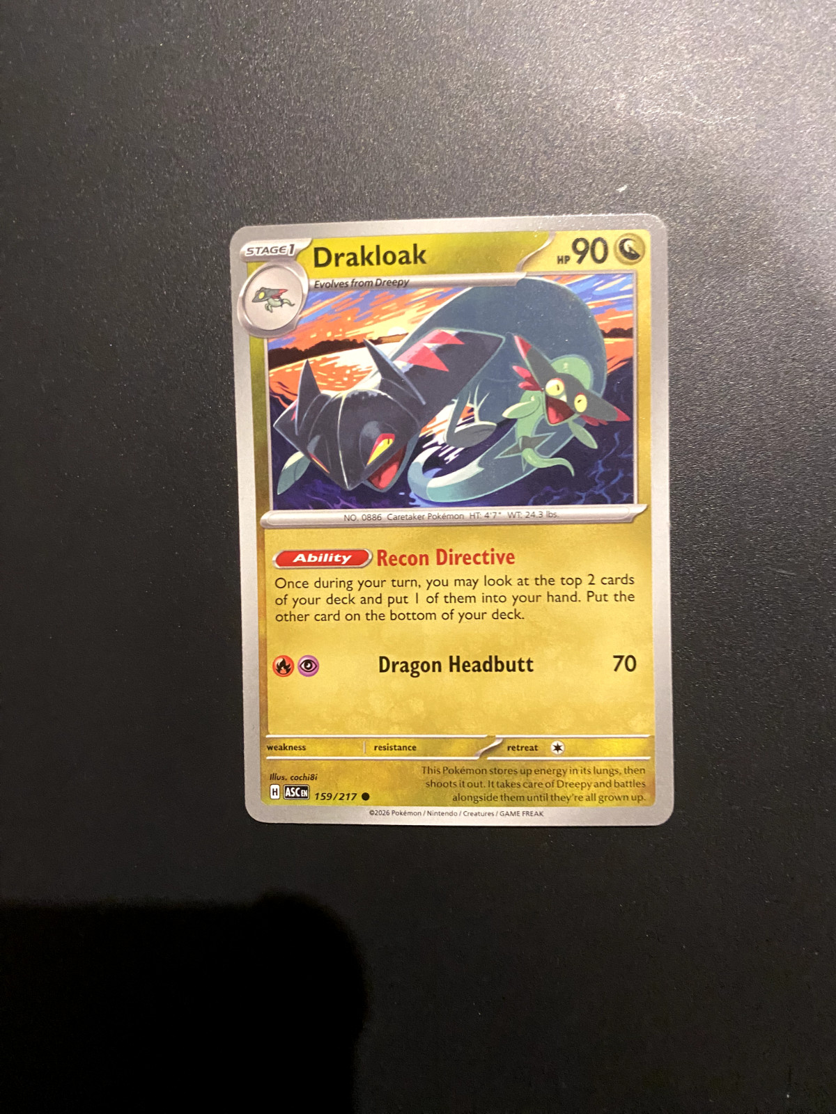 Drakloak 159/217 Ascended Heroes - NM (Standard Card)