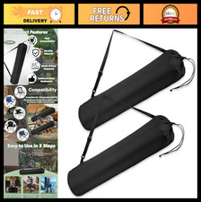 2-Pack Heavy-Duty Camping Chair Carry Bags, Tear-Resistant Nylon, 39.3" with Str