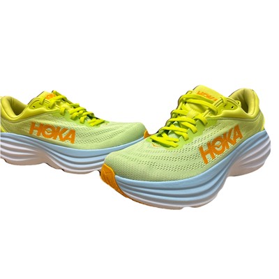 Hoka One One Men s Bondi 8 Sz 10D Running Shoes Butterfly/Evening Primrose