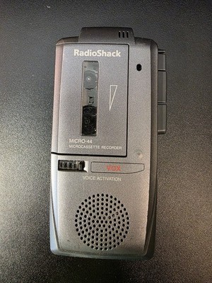 RadioShack Micro-44 Handheld MicroCassette Voice Recorder Parts or Repair