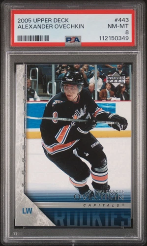 2005-06 Upper Deck ALEXANDER OVECHKIN Young Guns Rookie YG RC PSA 8 PSA8