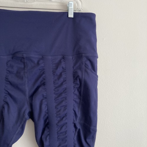 Sweetflexx Resistance Leggings High Rise Yoga Work Out Navy Blue Womens Size 18 - Picture 3 of 10