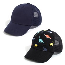 Toddler Baseball Cap Baby Cap Sun hat Print Dinosaur Pattern and Solid Color ...