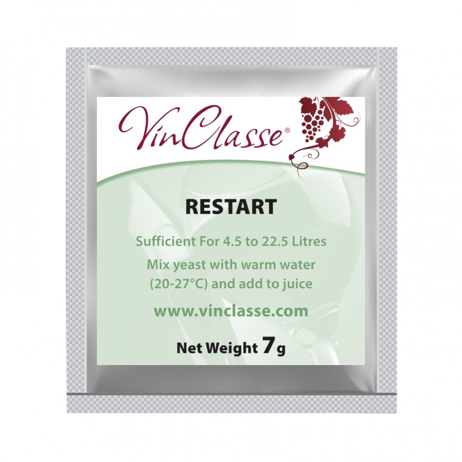 Vinclasse Restart Wine Making Yeast - 7g Sachet - For Stuck Fermentations