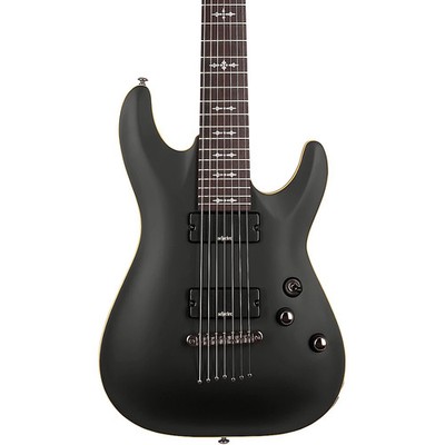 Schecter Guitar Research Demon7 7String Electric Guitar Satin Aged Black
