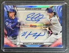 EVAN CARTER WYATT LANGFORD 2024 BOWMAN'S BEST #DA-CL DUAL AUTO 46/75 RANGERS