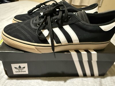 Adidas ADI-EASE PREMIERE Black Seude & Gum Skateboarding B42645 SIZE 13 Men's