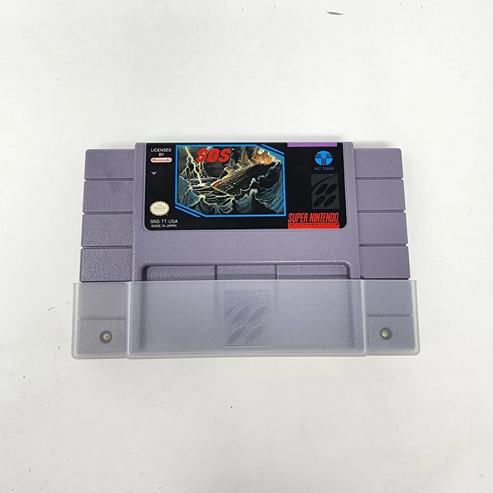 SOS (Super Nintendo SNES) Vic Tokai - Authentic & Tested - RARE - Image 2 of 4