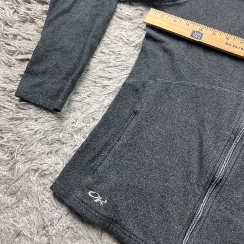 Outdoor Research Medium Full Zip Up Soleil Hoody Sweatshirt Gray Active - Picture 4 of 9