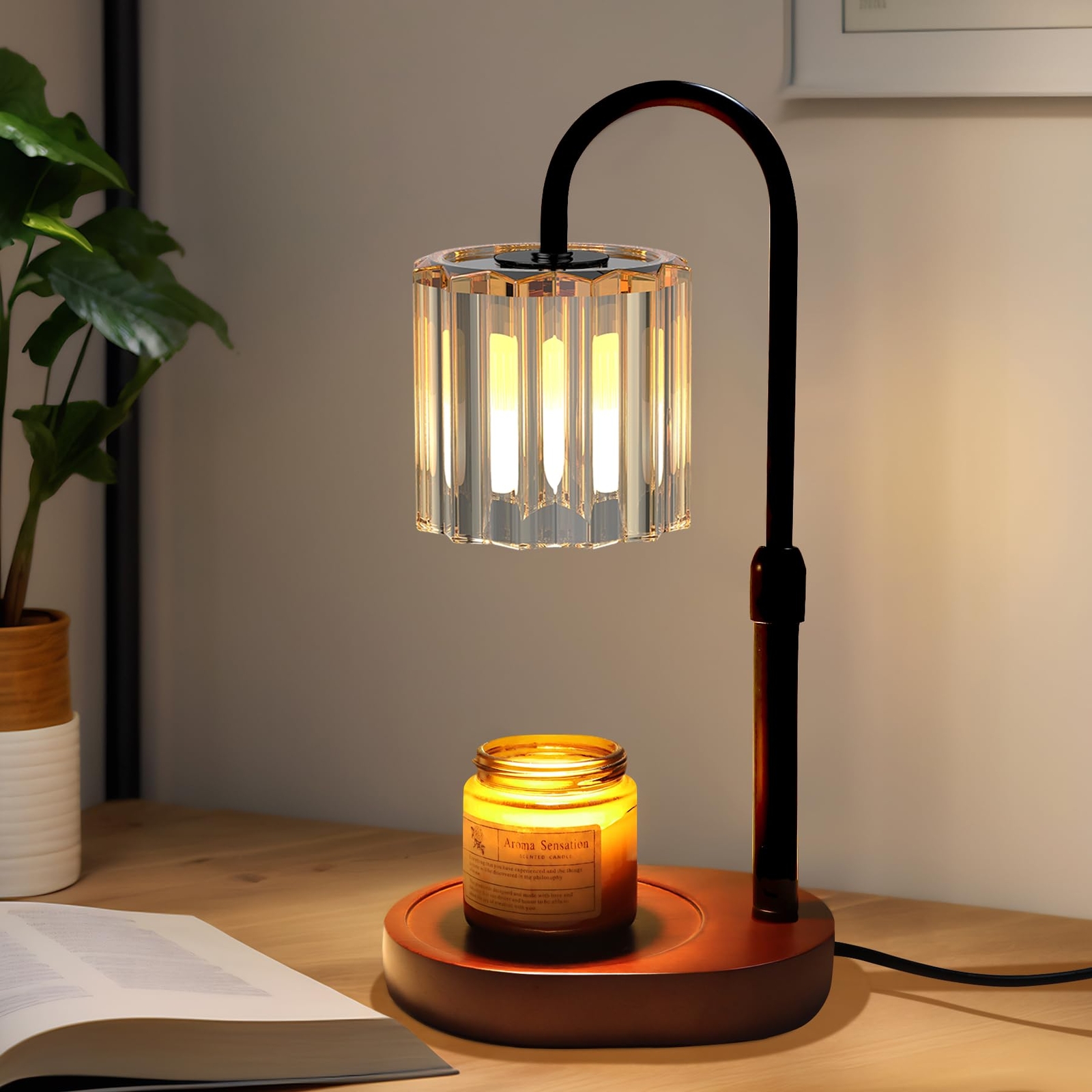 Candle Warmer Lamp with Timer Dimmer Adjustable Height Gift for Women