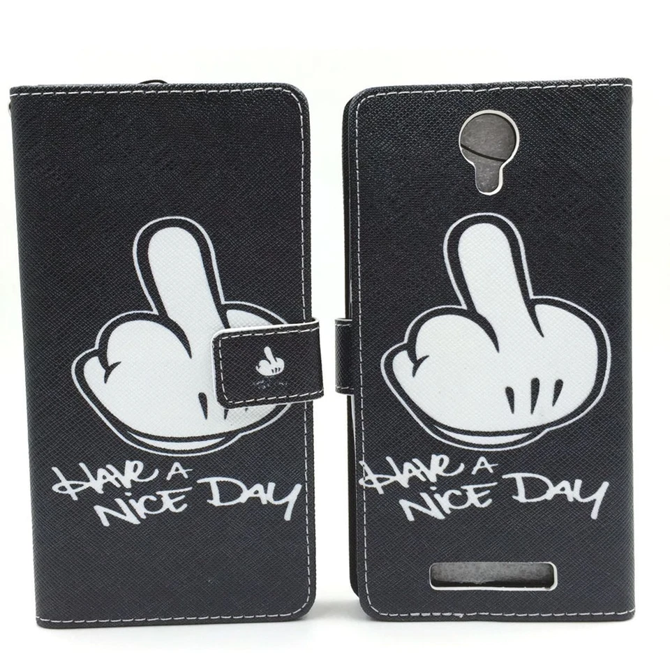 Cellulare Custodia Protettiva per Xiaomi Redmi Note 2 Cover Borsa Wallet - Immagine 3 di 4