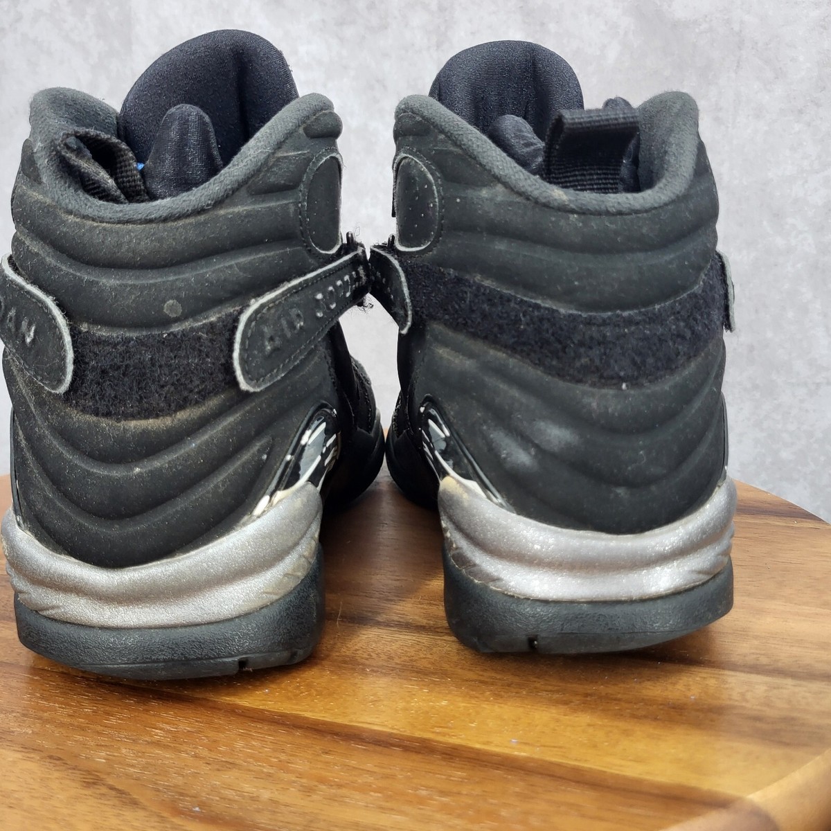 Air Jordan 8 Retro Sneakers Mens‎ 8.5 Black Chrome Shoes 305381-003 Jordan 8 Retro  main image 4
