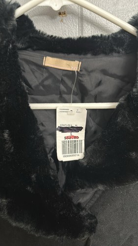 XXI Damen Wintermantel schwarz knielang Gr. L Kunstfellkragen nie getragen - Bild 5 von 6