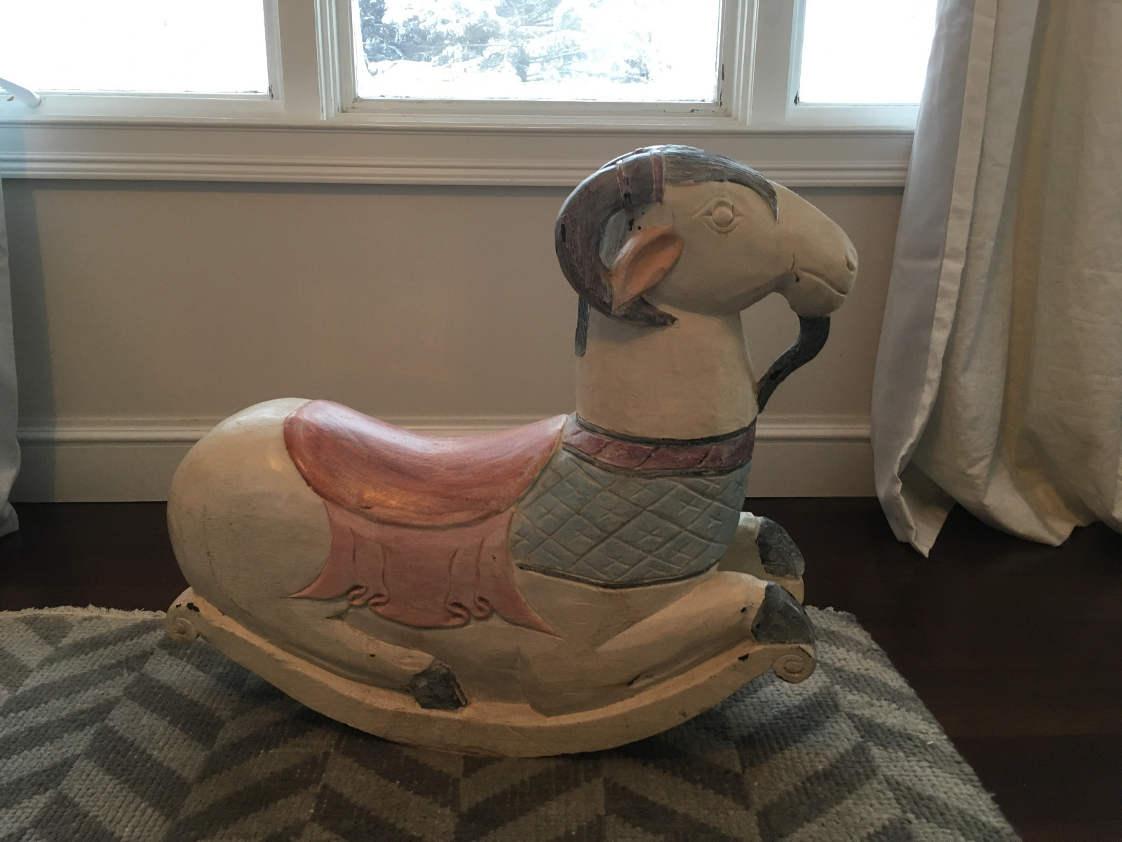 Vtg Mid Century Alexander Girard Rocking Goat Folk Art Herman Miller ...