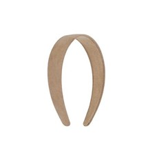 1 Inch Beige Suede Like Headband Solid Hair Band for Women and Girls