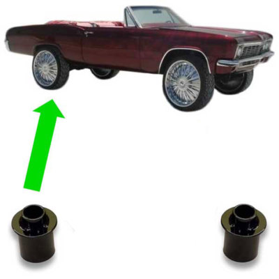 Universal Coil Spring Lift Cups REAR Booster Kit RWD fit 22 24 26 Rims Spacers