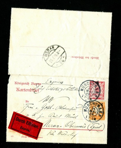 Bavaria 1909 - Card Letter Come Expressmen! (#5540)