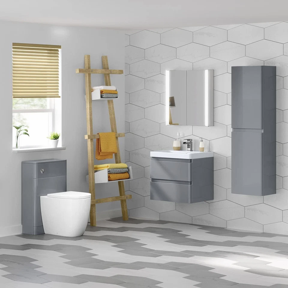 Toilet Cistern Concealed WC Unit Cabinet Back to Wall BTW 500mm Modern Housing - Image 4 of 4