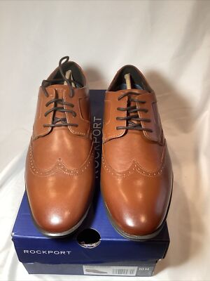 Rockport‎ New In Box Leather Oxford Brown Size 10D Men main image 2