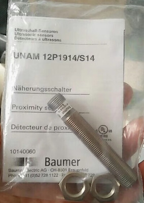 New BAUMER electric ULTRASONIC SENSOR UNAM 12P1914/S14