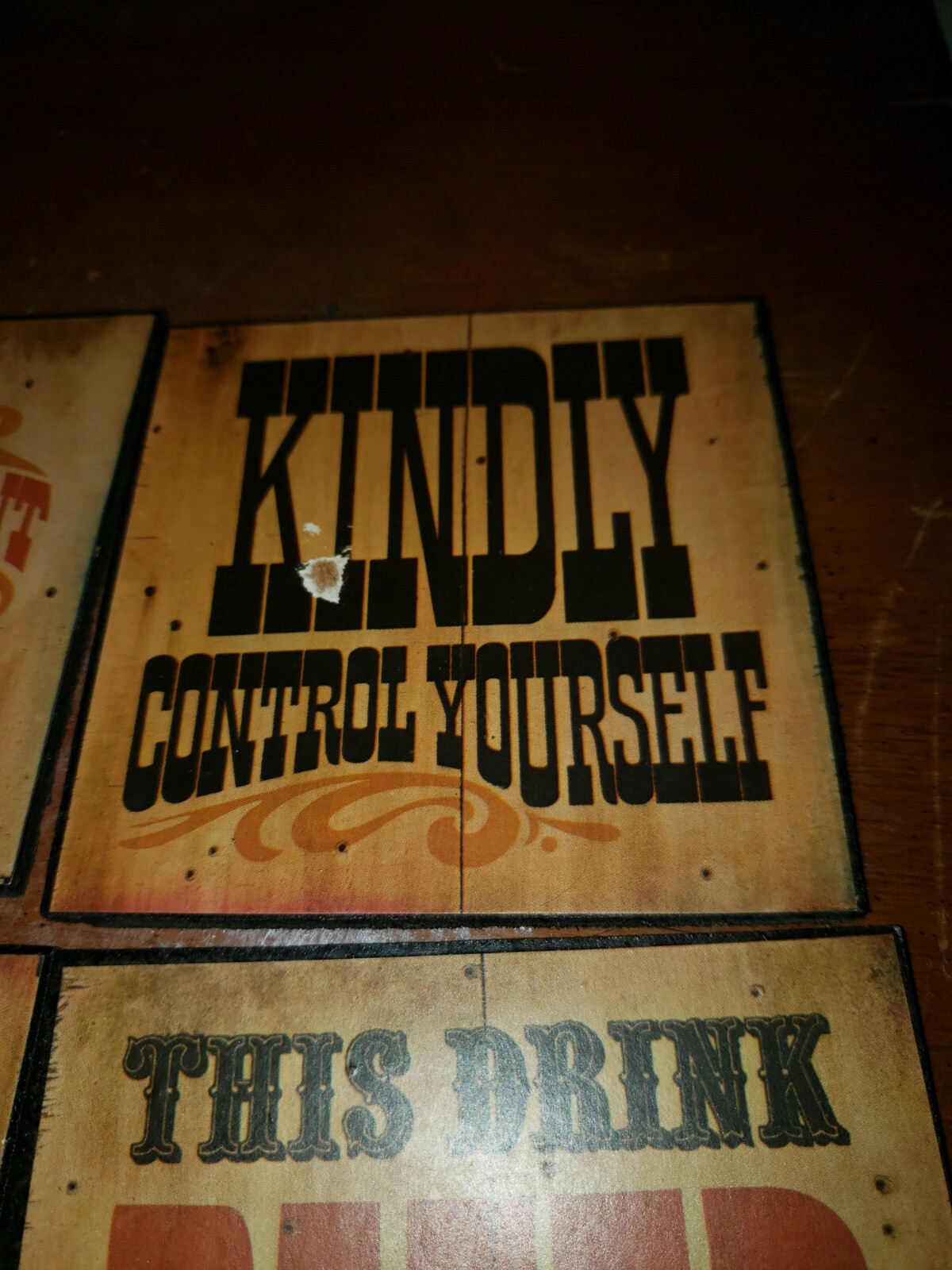 Vintage western themed coasters eBay