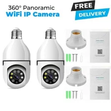 1080P HD E27 Light Bulb IP Camera 5G Wi-Fi IR Night Smart Home Wireless Security