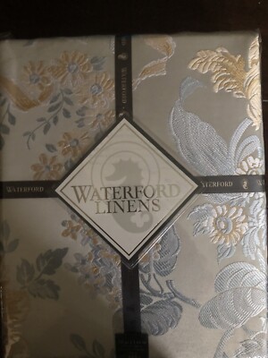 $110 Luxury EVA WATERFORD  LINENS TABLECLOTH Oblong 70 x144  12 To 16