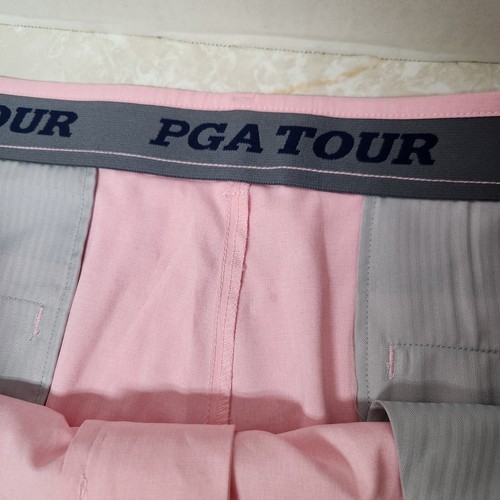 PGA Tour Stretch Shorts Active Waistband Size 42 Candy Pink New Golf Sports New - 第 5/8 張圖片