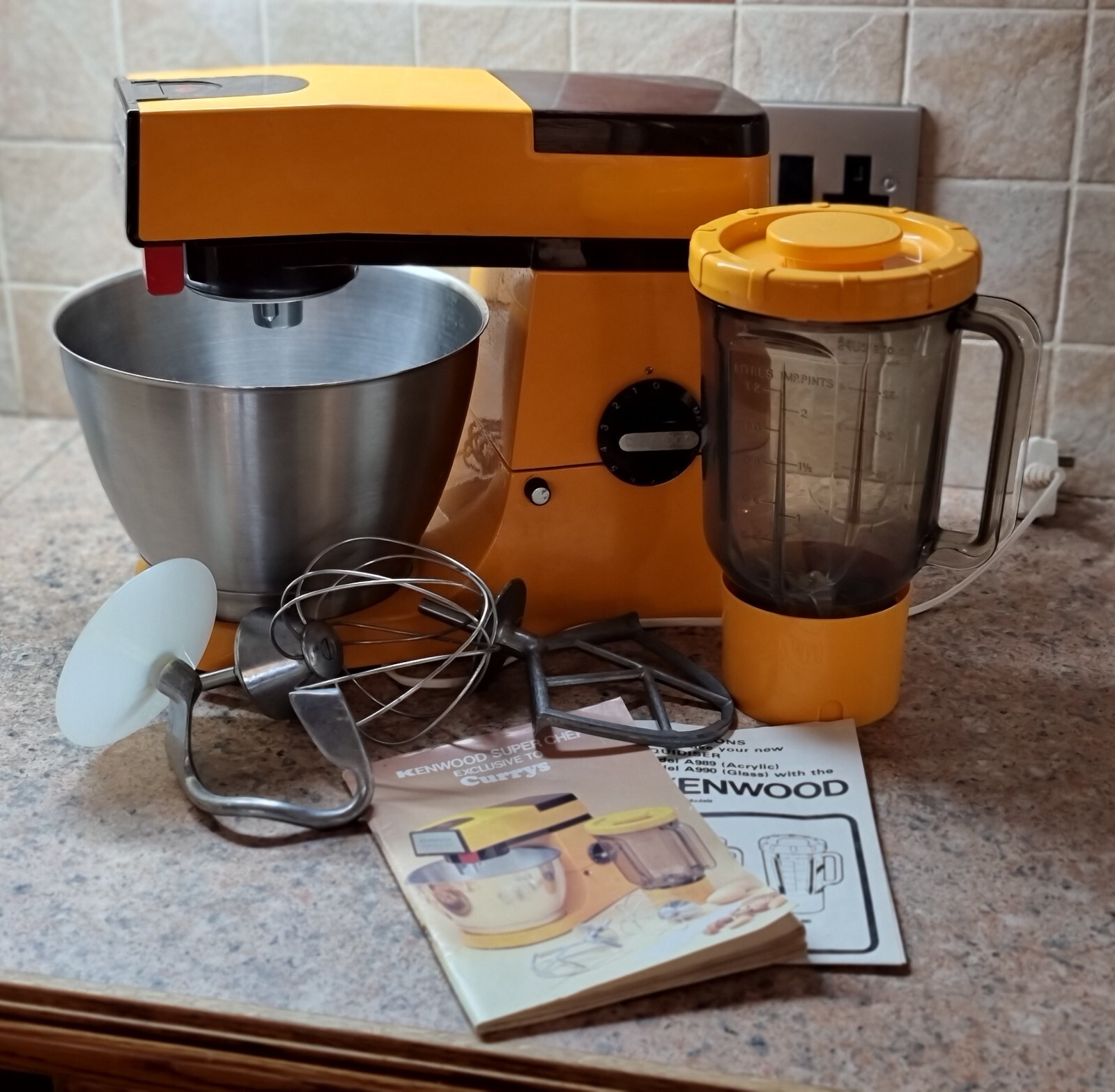 Vintage Kenwood Chef Stand Mixer A901 With Attachments, Good Working