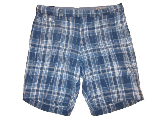 polo plaid shorts