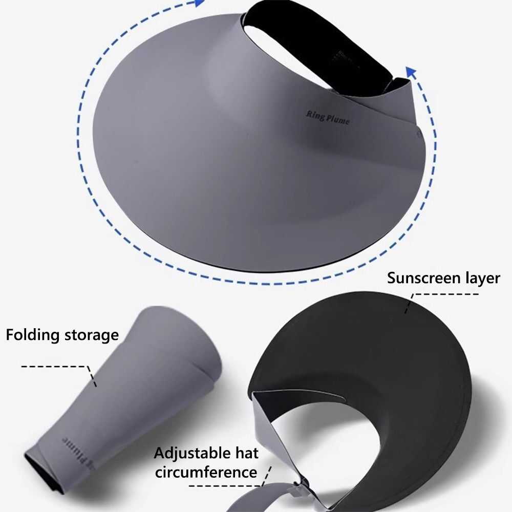 APL Cappello da sole pieghevole estivo Trace less tesa larga cilindro vuoto donna