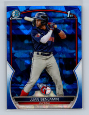 2023 Bowman Chrome Sapphire 1st Juan Benjamin #BCP-151 Cleveland Guardians
