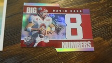 2001 PRESS PASS # BN1/36 BIG NUMBERS ( LEFT CORNER DING ) DAVID CARR CARD