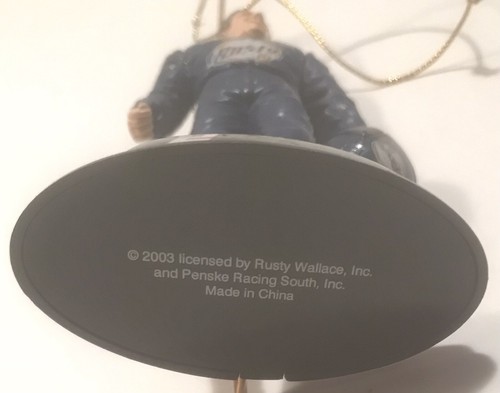 2003 Nascar Racing Rusty Wallace #2 Penske Driver Figure Ornament Christmas - Picture 3 of 3