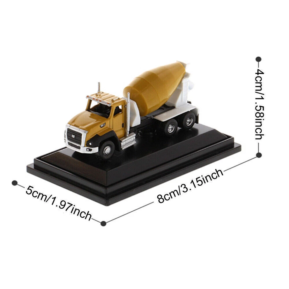 1/160 Mixer Concrete Truck Excavator Loader Tractor Alloy DieCast Mini Model - Image 4 of 4