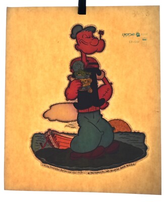 Authentic VINTAGE Popeye Transfer Iron On