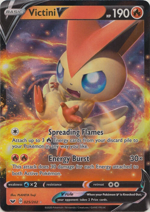 victini v pokemon card value - SWSH05: Battle Styles [ULTRA RARE] When your Pokémon V is Knocked Out Victini V #144 Prices |