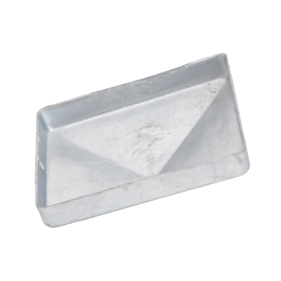 3 Stück Zaunpfostenaufsätze 150x150mm - Verzinkte Eisen Kappen