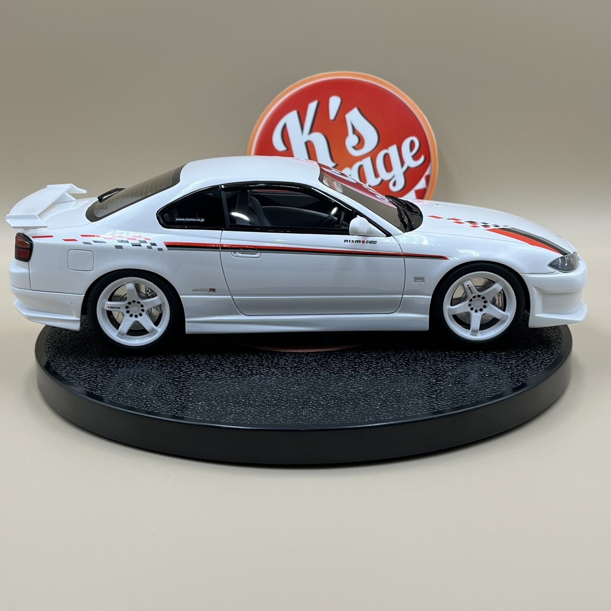 OTTO 1/18 Nissan Silvia Spec-R S15 nismo AERO S-Tune White Resin