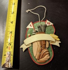 Vintage NOS Golf Christmas Tree Ornament Customizable Personalize