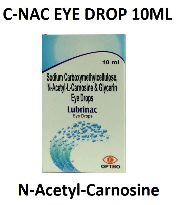 Lubrinac Eye Drops for Cataract Carnosine NAC Glaucoma Bright Clarity Drops 10ml