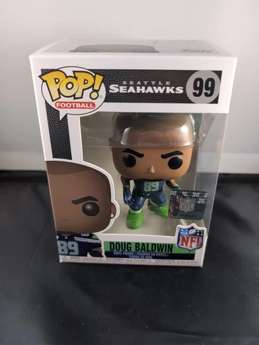 Funko POP! NFL #99 Doug Baldwin Seattle Seahawks Blue Jersey w/ Free Protector